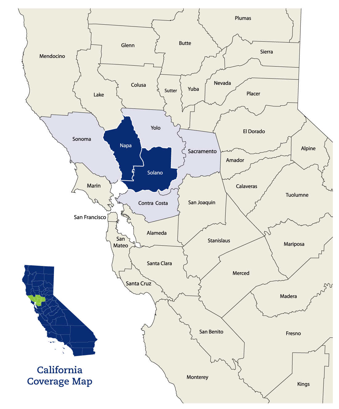 California Coverage Map